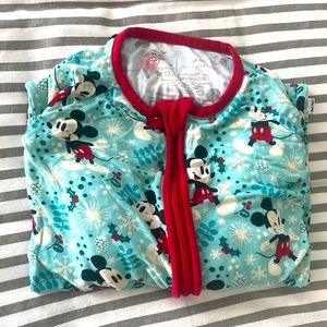 Little Sleepies Zippy 12-18 Disney Christmas / Holiday Mickey Mouse